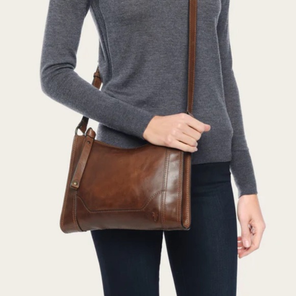 Frye Handbags - Frye Melissa brown leather crossbody bag